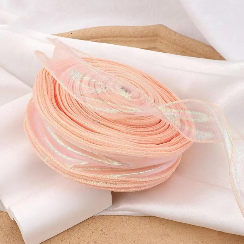 Cut-to-size Tulle Ribbon Tulle Ribbon for Gift Wrapping Iridescent Tulle Ribbon Roll for Wedding Invitations Floral for Bouquet