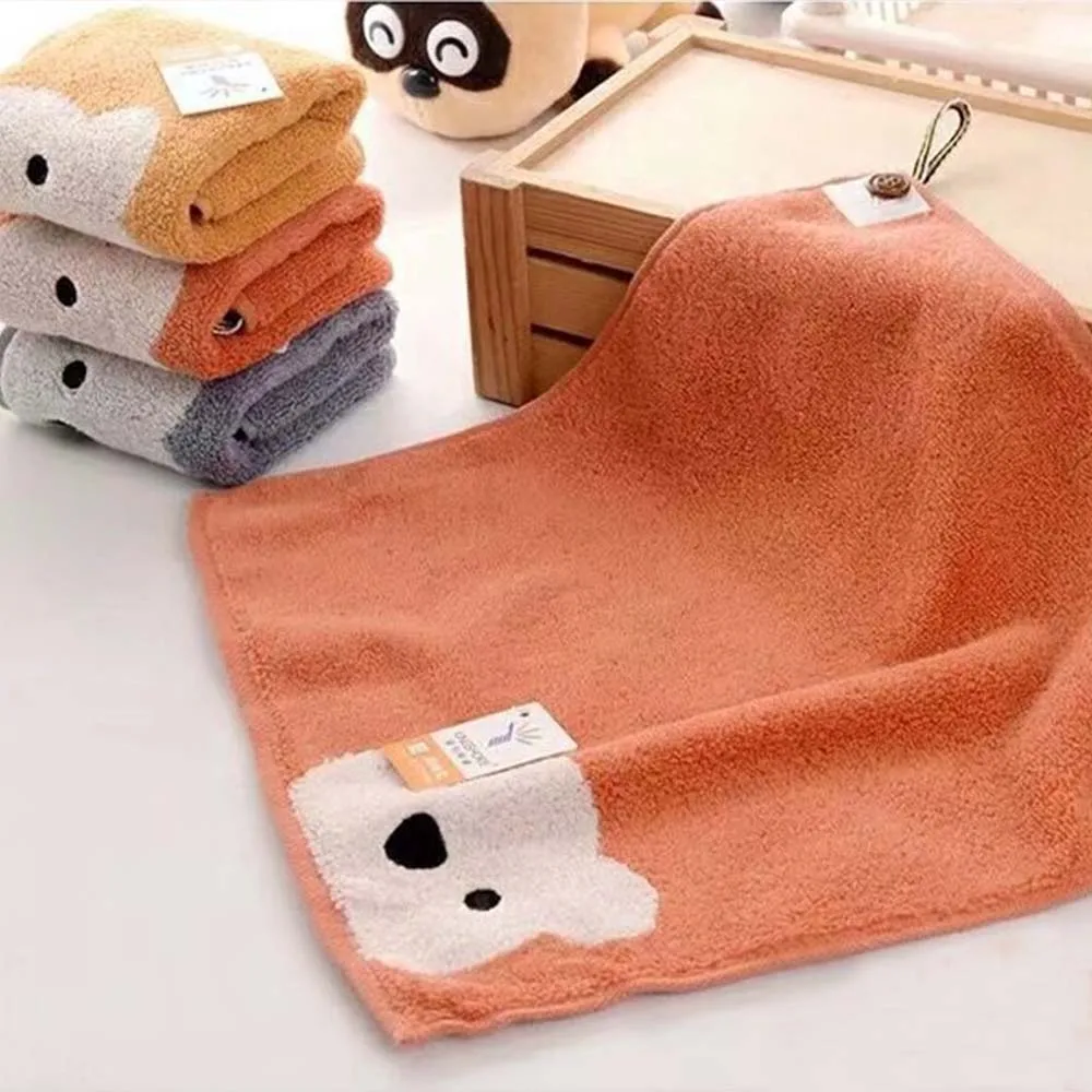 

Comfortable Soft Cartoon Bear Children Cotton Baby Face Towel Handkerchief Wipe Towels Saliva Towels