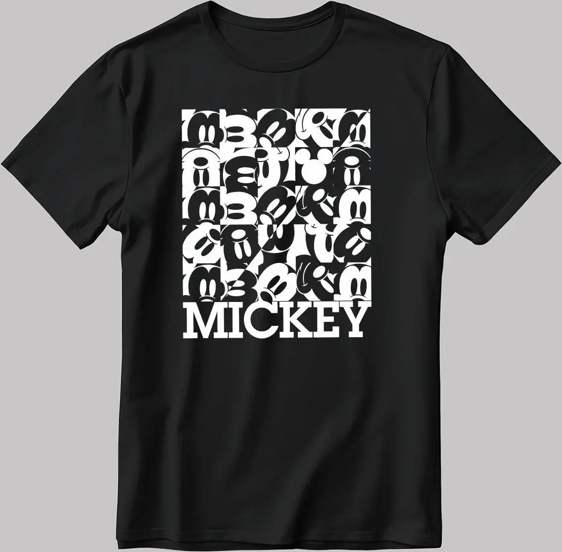 تي شيرت قطني جديد لطيف ميكي ميني ديزني فضفاض ومريح للرجال والنساء بأكمام قصيرة #3