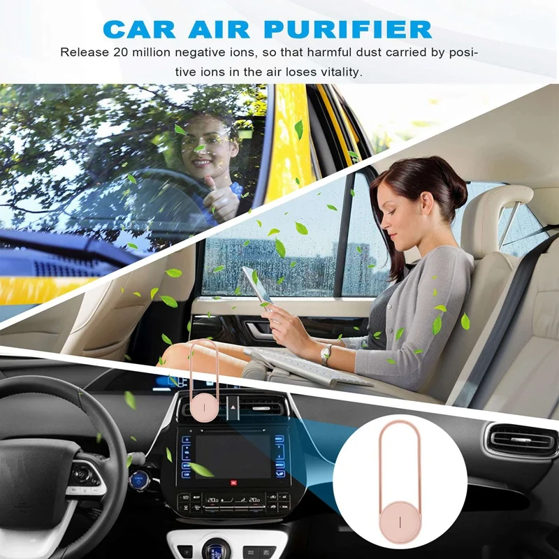 20 Million Negative Ion Purifier Mini Portable Household Ionizer USB Plug-In Car Air Purifier For Area 31㎡-40㎡ image 6