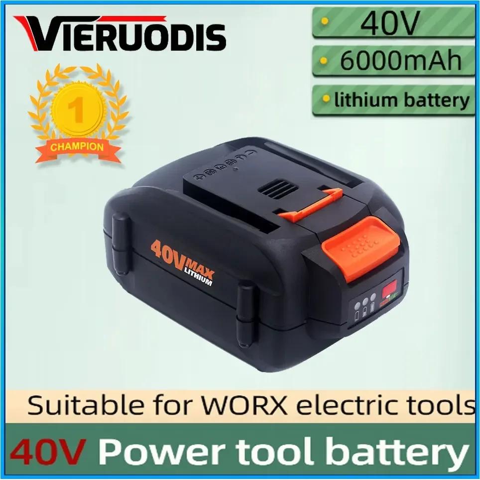 

For WORX 100% new Original brand new replaceable for WORX 40V 3.0AH/5.0AH/6.0AH lithium-ion battery tool battery WA3580