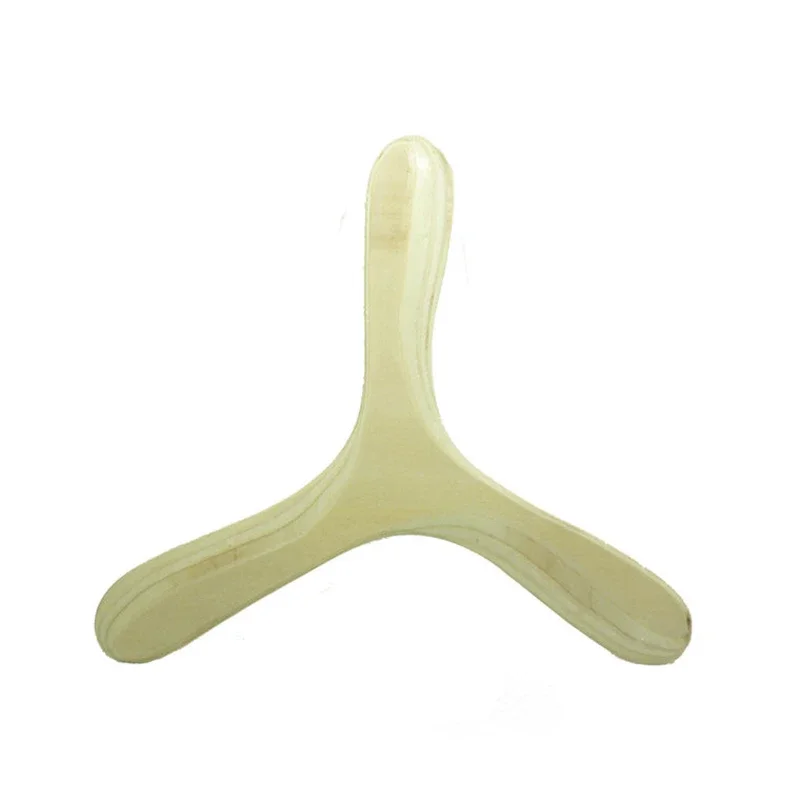 Handmade Wooden Wood Boomerang Outdoor Toy UFO Throw and Catch Flying Disc Family Game Fun Sport for Kids Adults Outdoor