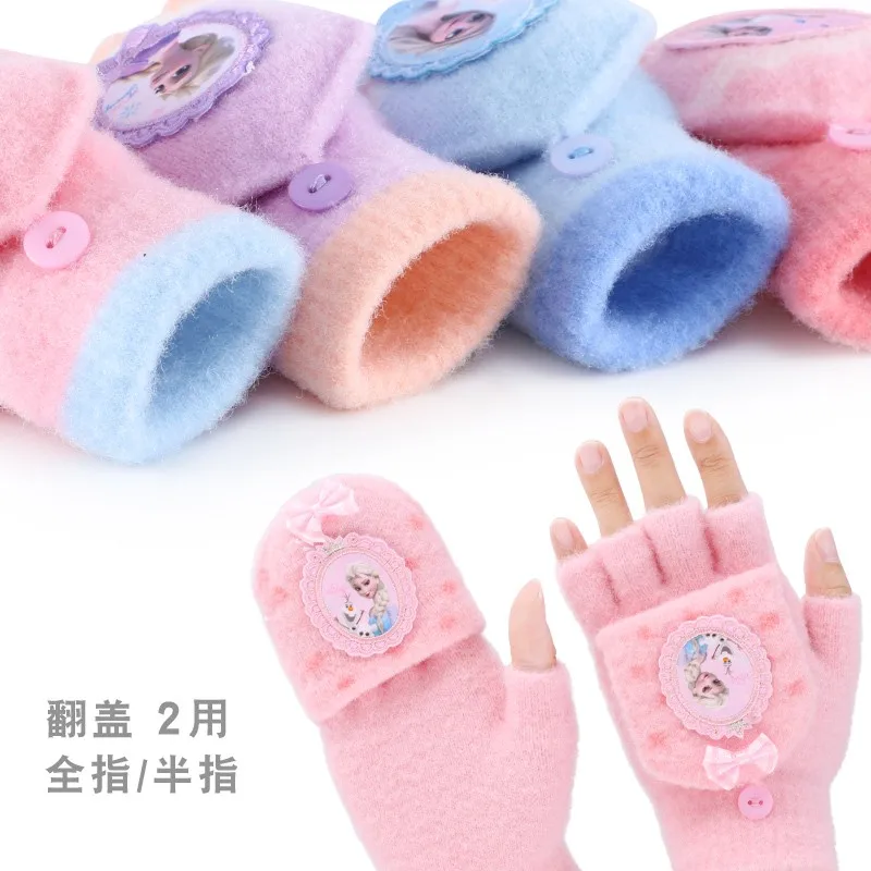 Original Paw Patrol Kids Winter Warm Gloves Girls Boys Children Baby Mittens Imitation Half Full Finger Gloves