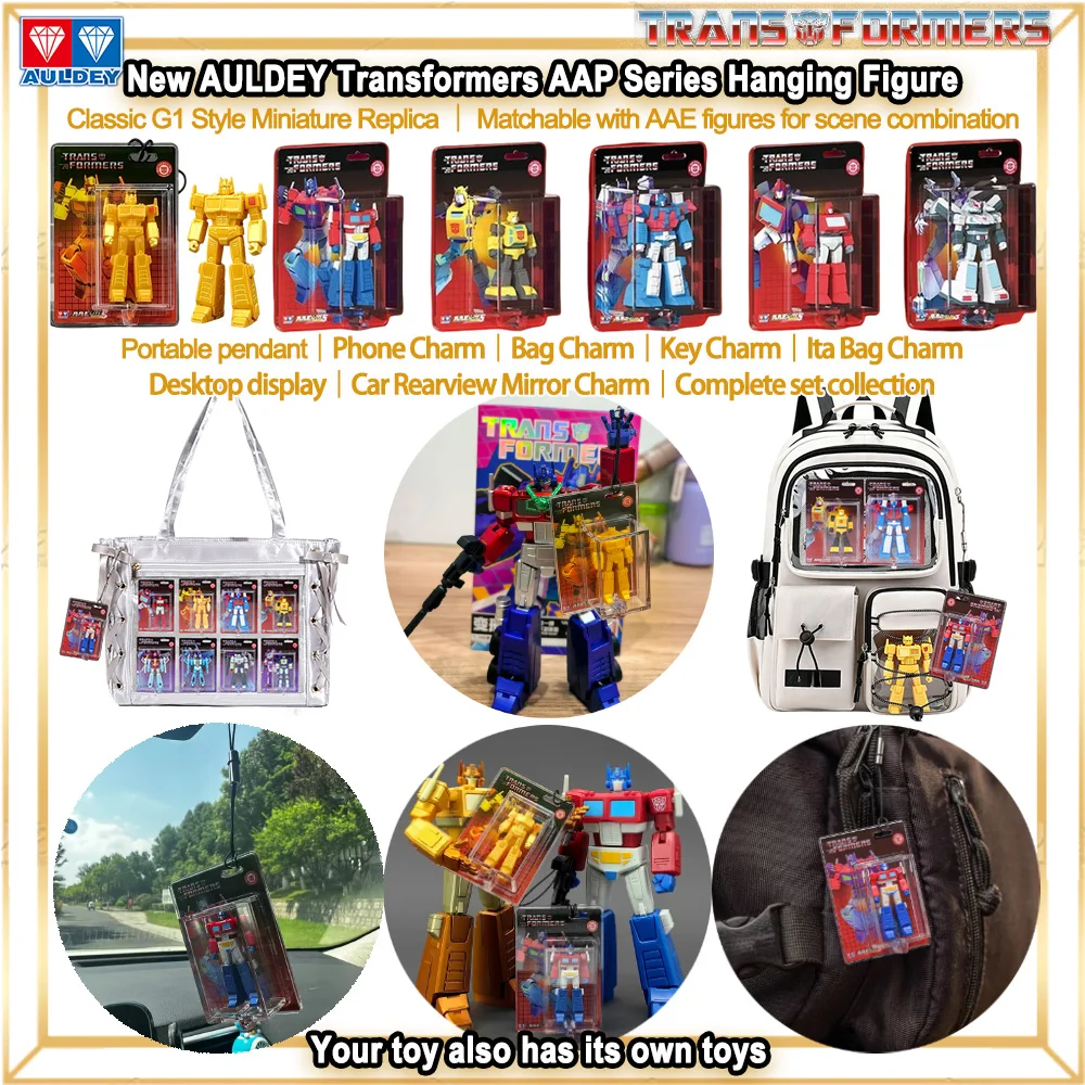 Nouveaux jouets breloques Transformers G1 AULEDY Série AAP TF Mini figurine Optimus Prime Pendentif multi-usage pour clés, sac, voiture, sac Ita