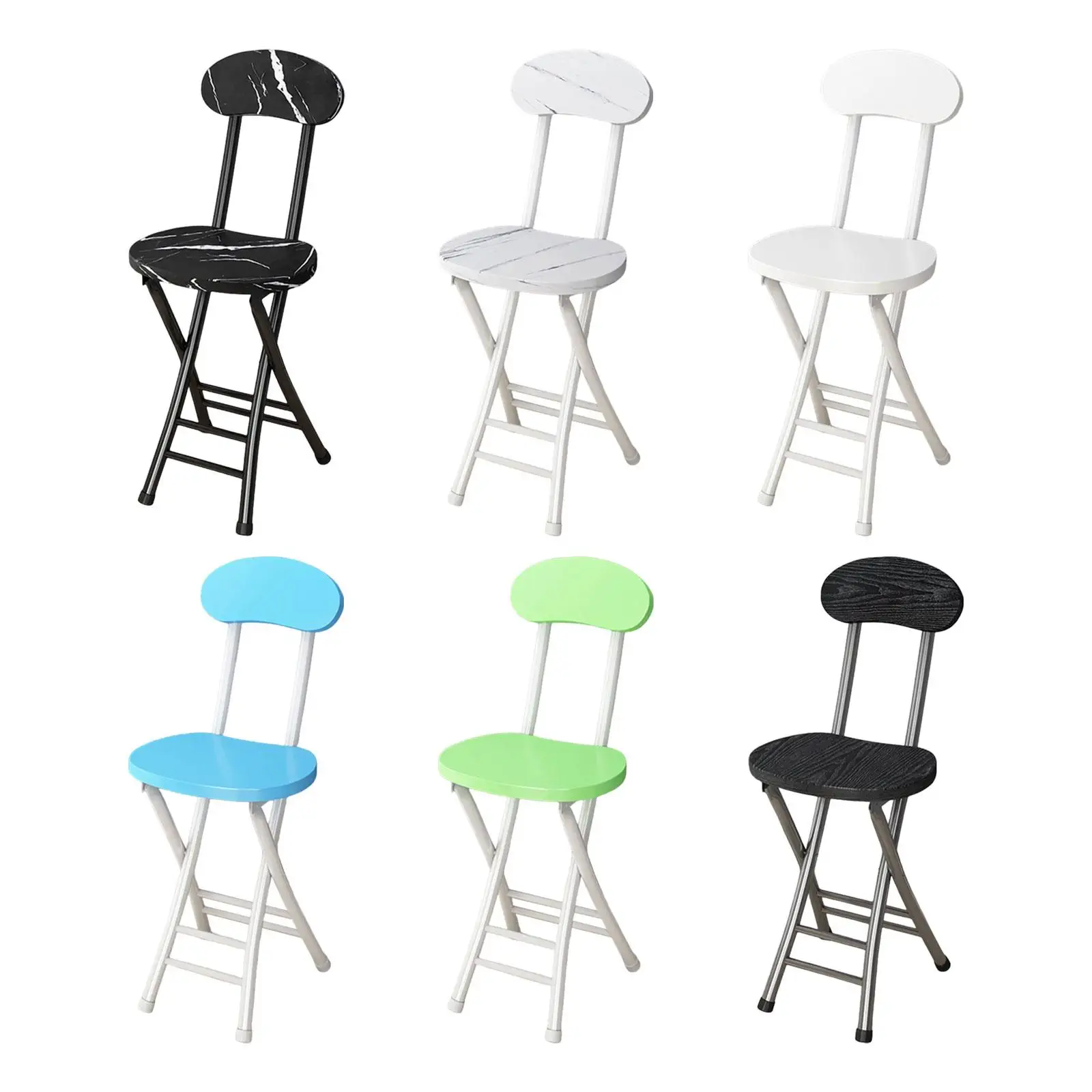 Prático Folding Stool, fácil de usar, cadeira de acampamento, piquenique, pátio, quintal