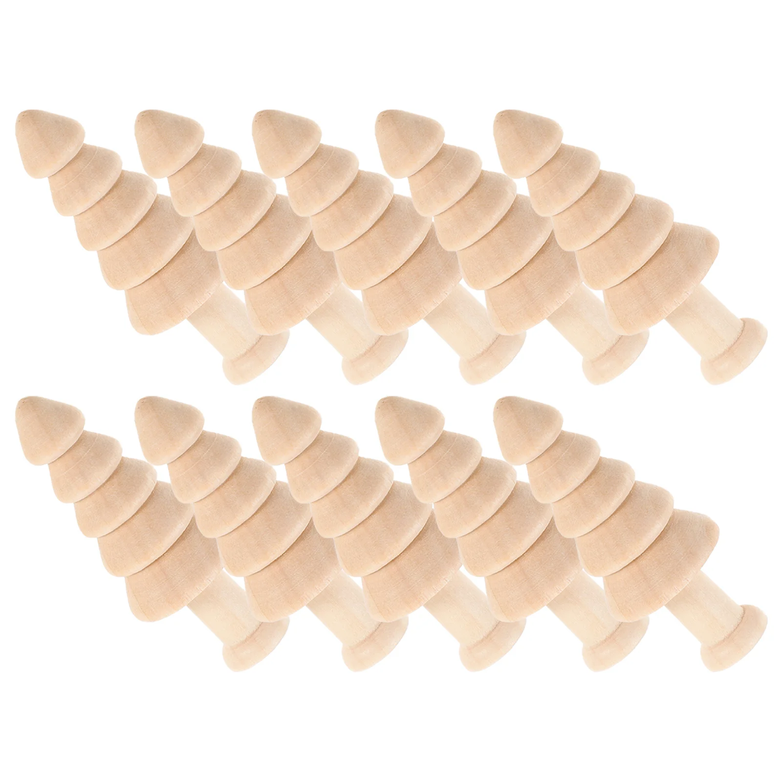 

10Pcs Unfinished Wood Christmas Trees Mini Wooden Xmas Tree Crafts DIY Painting Supplies Desk Decoration Xmas Party Centerpiece