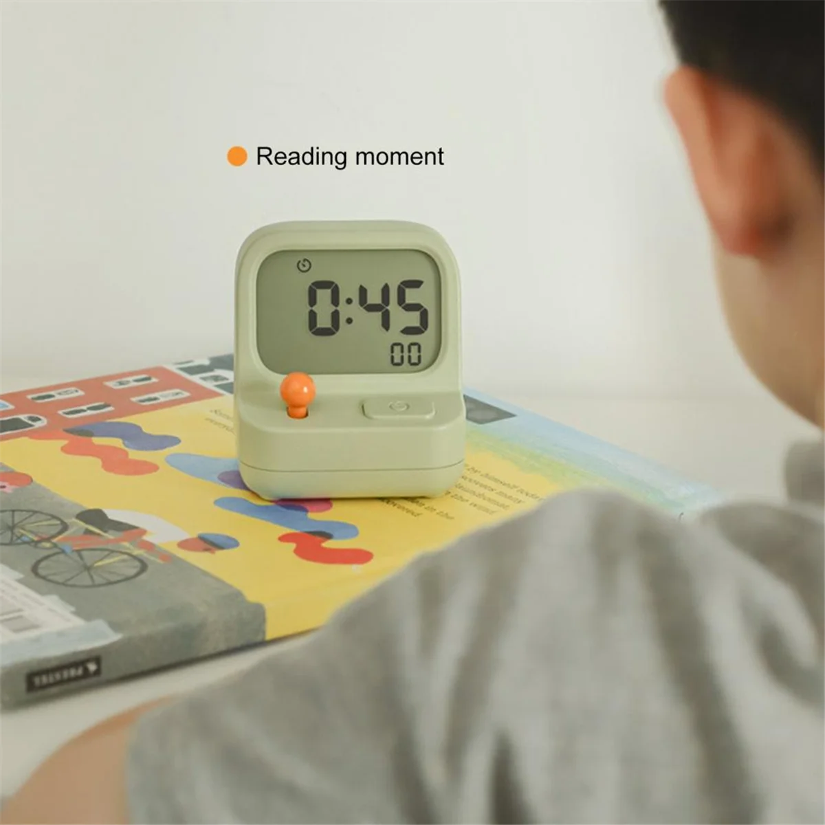 Retro Mini Handheld Game Machine Alarm Clock Kids Cute Digital Clock Multi Function Countdown Snooze Desk Table Clock