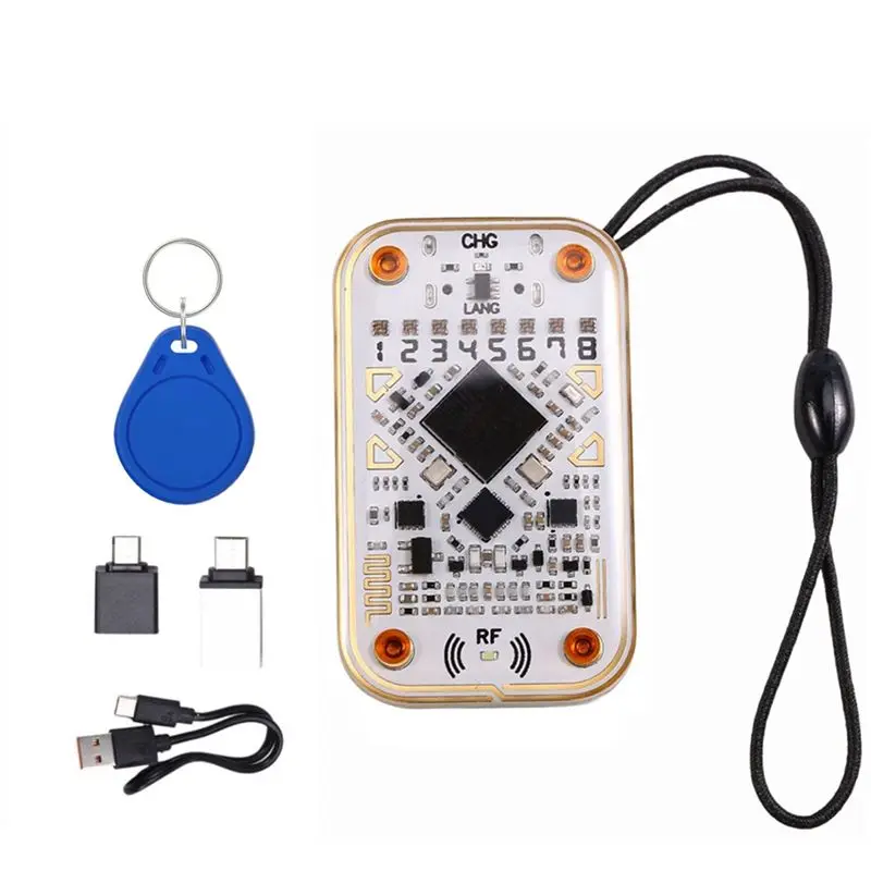 

Считыватель смарт-чипов FEDI-Chameleon Ultra RFID + эмулятор смарт-карт-брелоков UID 125K 13.56МГц, декодер IC ID карт, считыватель/записыватель NFC