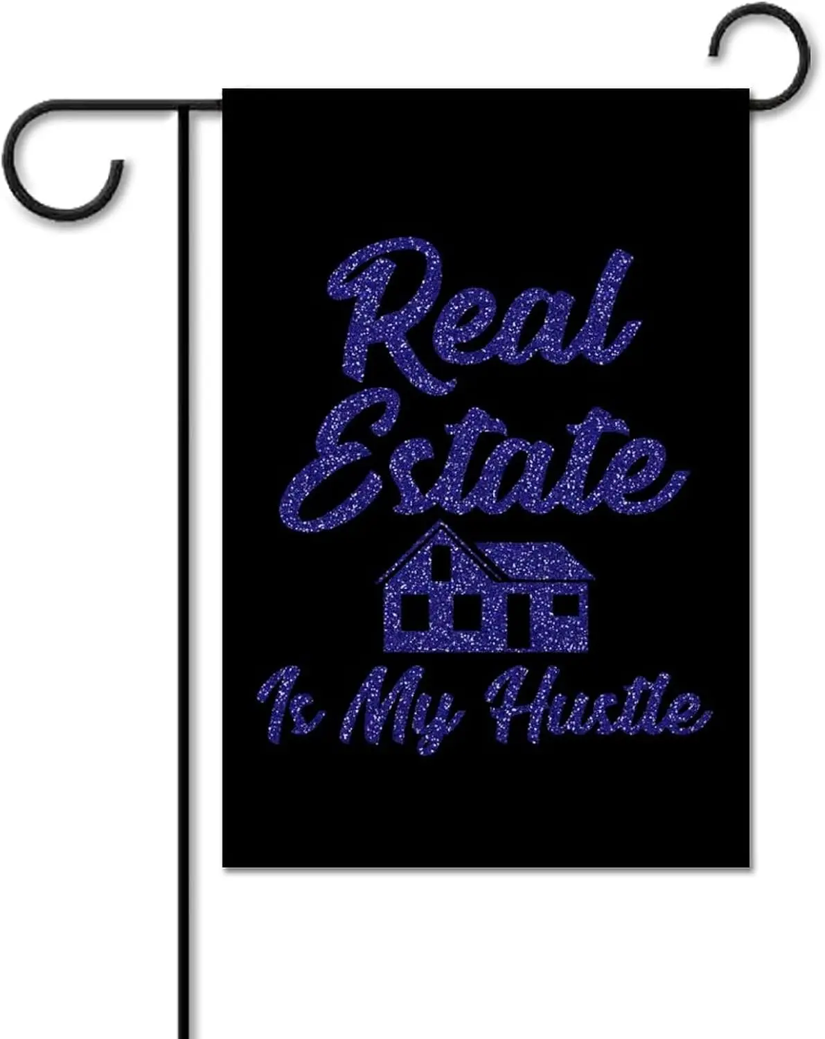 Real Estate is My Hustle Small Garden Flag 12x18 Double Sided Welcome Flag House Flag Decor for Outside Welcome Autumn Yard