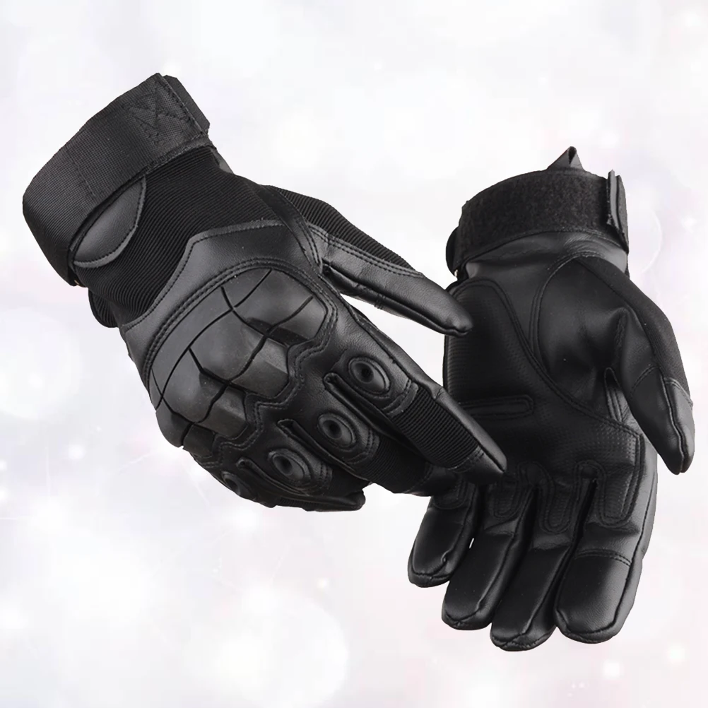 

Black Size L Outdoor Gloves Windproof Thickened Anti-Slip Touch Screen Gloves for Motorcycle Cycling Driving Camping