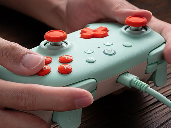 8BitDo Ultimate 2C Wired Gaming Controller Gamepad mit Hall-Effekt-Joystick für PC Windows 10 11, Android und Raspberry Pi – Detail 9