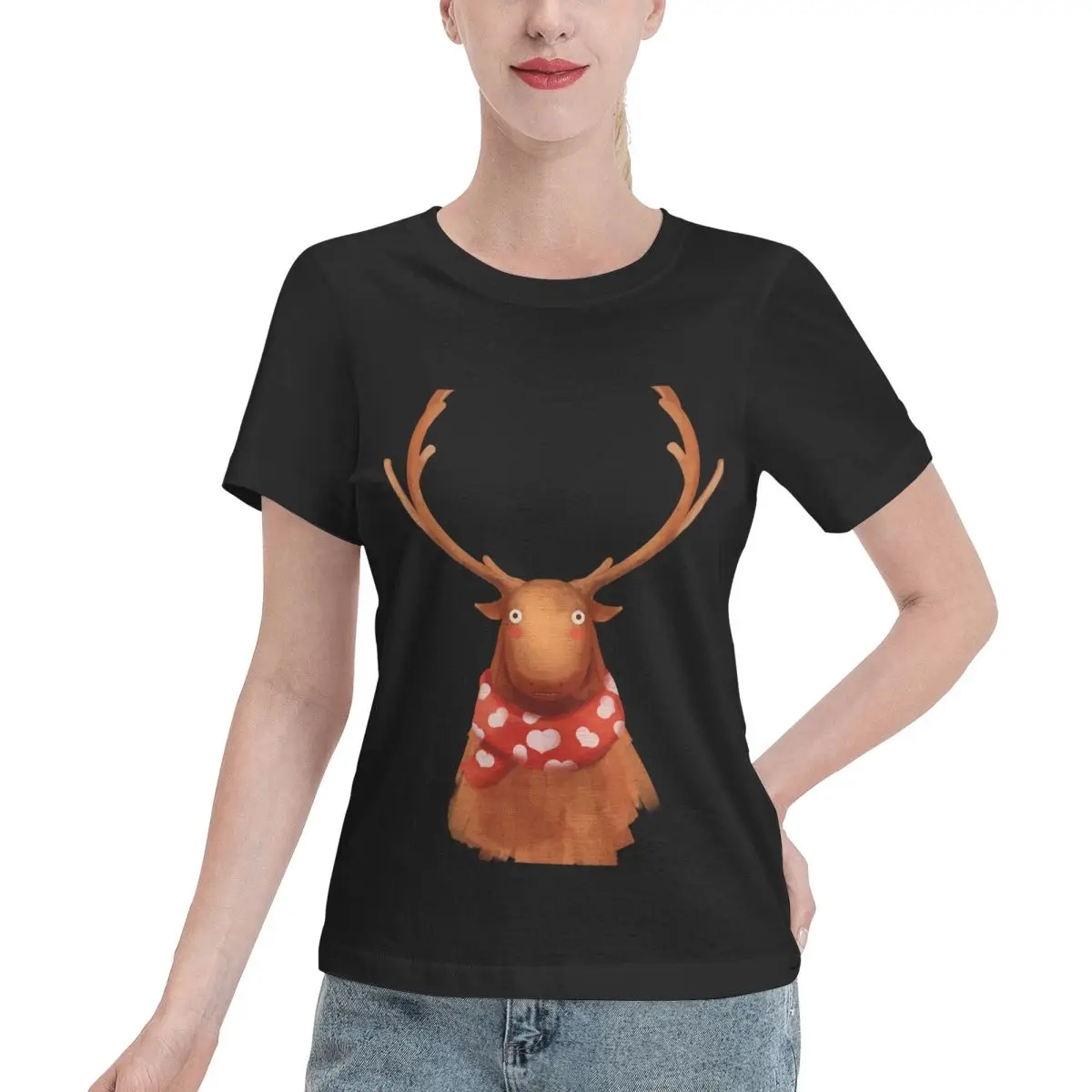 Wardrobe Filler Deer Women's T-shirt Trending Fashion Loungewear Top