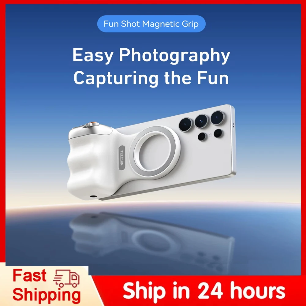 

TELESIN Магнитный телефон с камерой, ручка для съемки, держатель для телефона, помощь в стрельбе, ручка с дистанционным управлением для телефона Iphone HUAWEI SAMSUNG