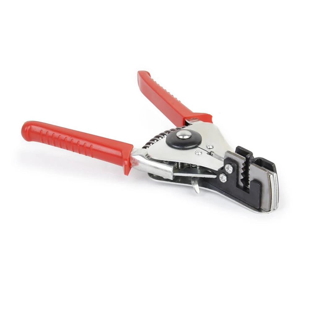 

Cable Strippers 180mm Stainless Steel Plastic Handheld Tool Pliers Red Silver 0.5mm-2.2mm Stripping Range Comfort Grip Rugged