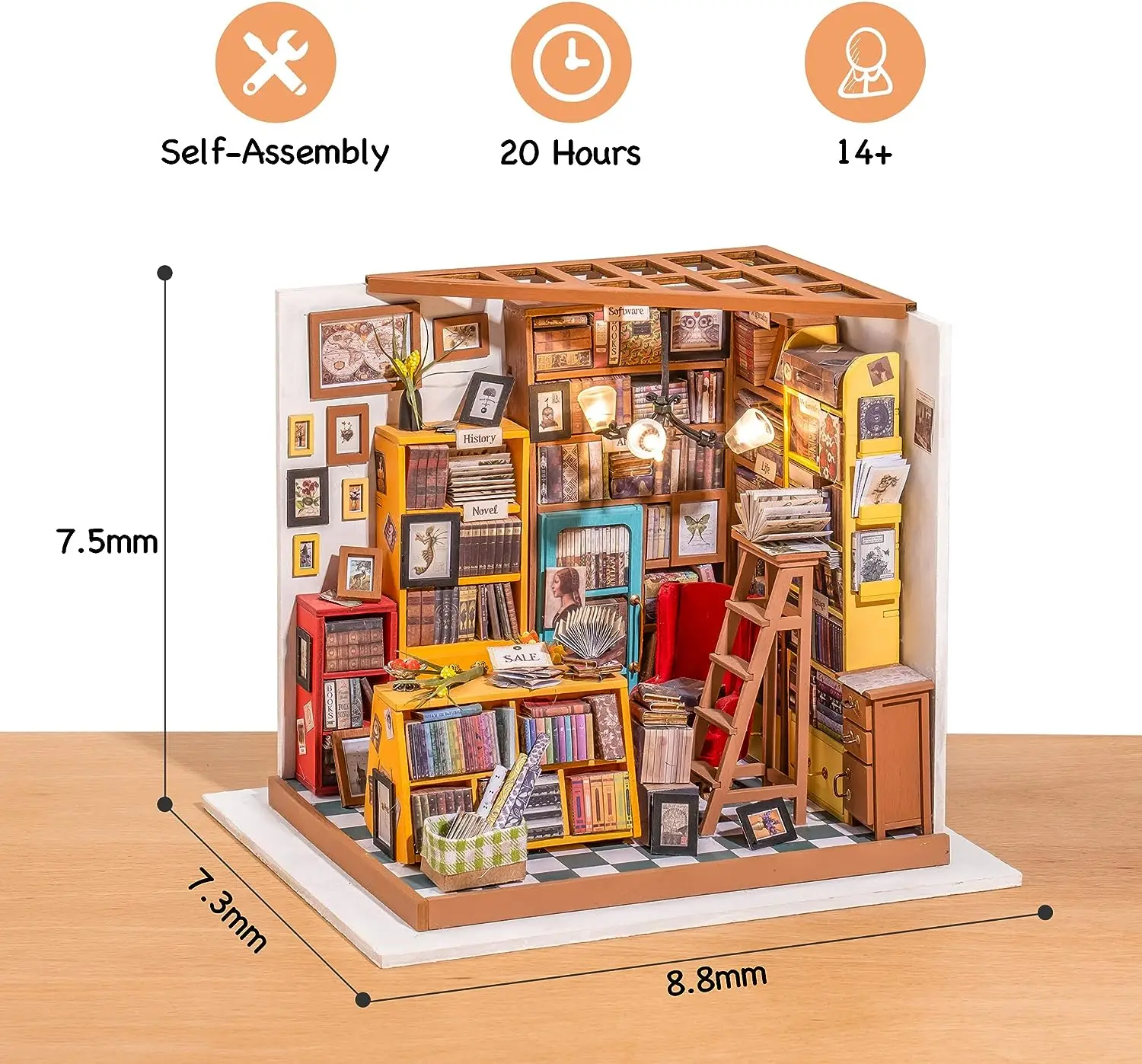 Robotime-Kits de casa de muñecas de madera para niñas, miniatura de casa de muñecas DIY con muebles, regalo para niñas, la mejor colección para