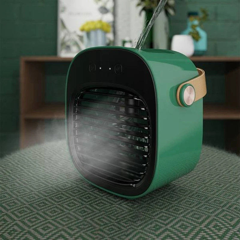 Super Sale Portable Mini Air Conditioner Desktop Fan Cooler Humidifier Purifier for Room Office Home Bedroom Living Room
