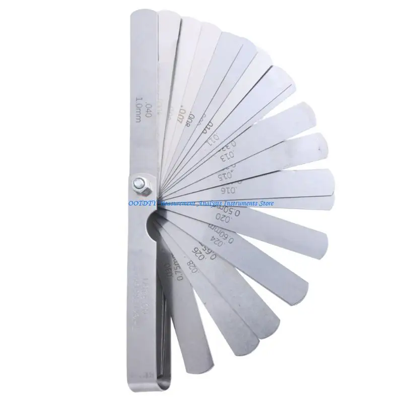 

367D 0.03-1mm Valves Offset Feeler Gauge 32 Pieces Stainless Steel Feeler Gauge