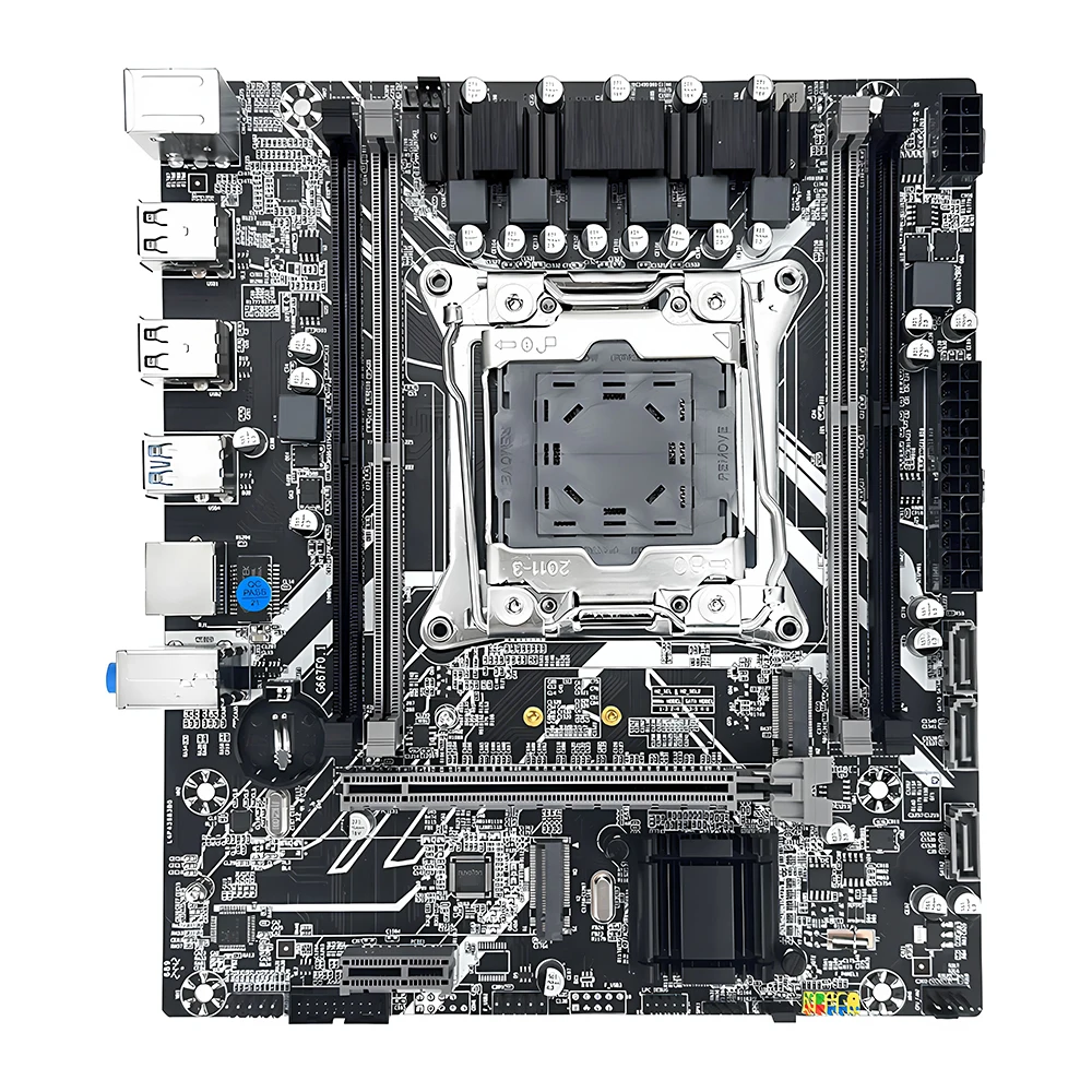 SOYO X99 Motherboard Set Kit With LGA2011-3 Xeon E5 2650 V4 CPU DDR4 16GB (1*16G) 2133MHz RAM NVME M.2 SATA for Desktop Computer
