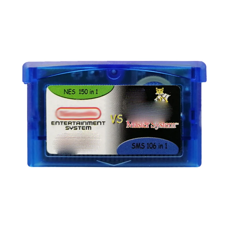 106 in 1 SMS + 150 in 1 NES Video Games Cartridge Card for GBA SP NDS NDSL DS Lite Console English view 3