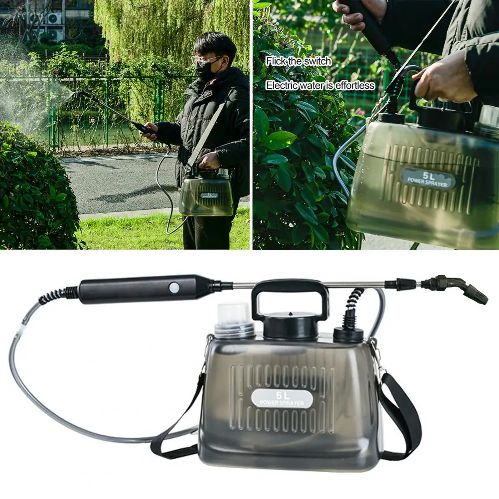 Transparent 2-gallon Sprayer Electric Garden Sprayer with Telescopic Wand Usb Rechargeable Handle for Yard Lawn Watering