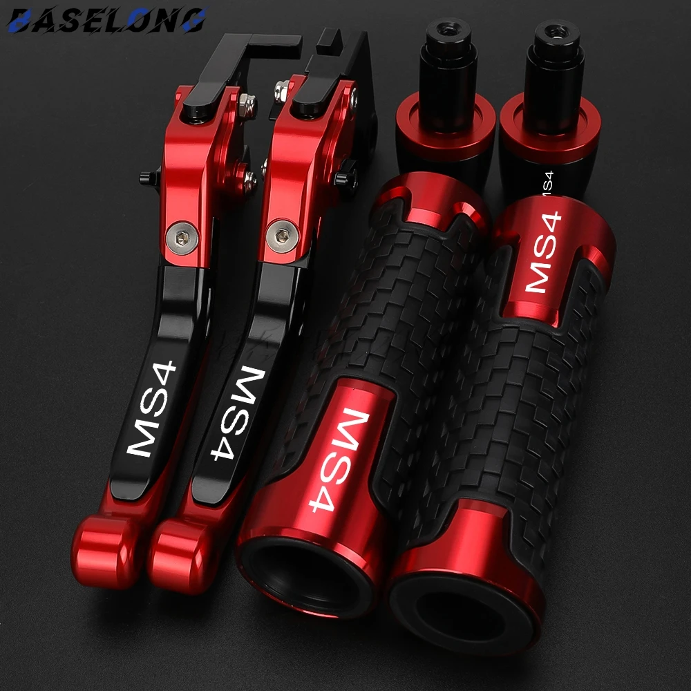 

For DUCATI MS4 MS4R MS4/R 2001 2002 2003 2004 2005 2006 Motorcycle CNC Adjustable Clutch Brake Levers Handle Bar End Grips Caps