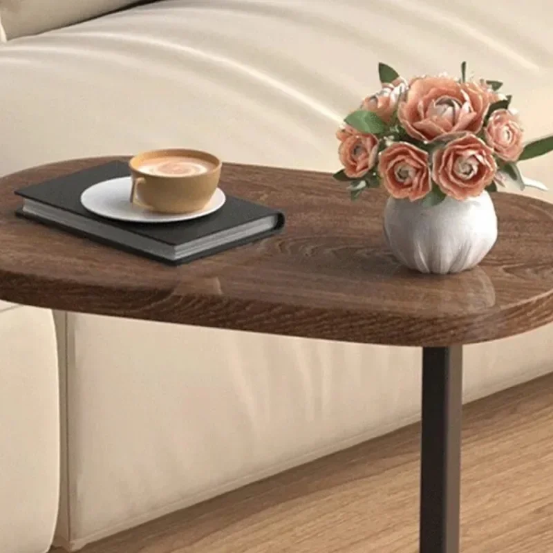 C-shaped Side Table Small Coffee Table Living Room Sofa Table Home Portable Modern Light Luxury Style Home Compact Coffee Table image 5