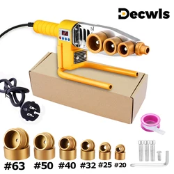 800/1000W Plastic Pipe Welding Machine 220V Home Professional Hot Melt Tool Pipe Welding Tools Suitable For PB/PE/PPR Up To 320℃