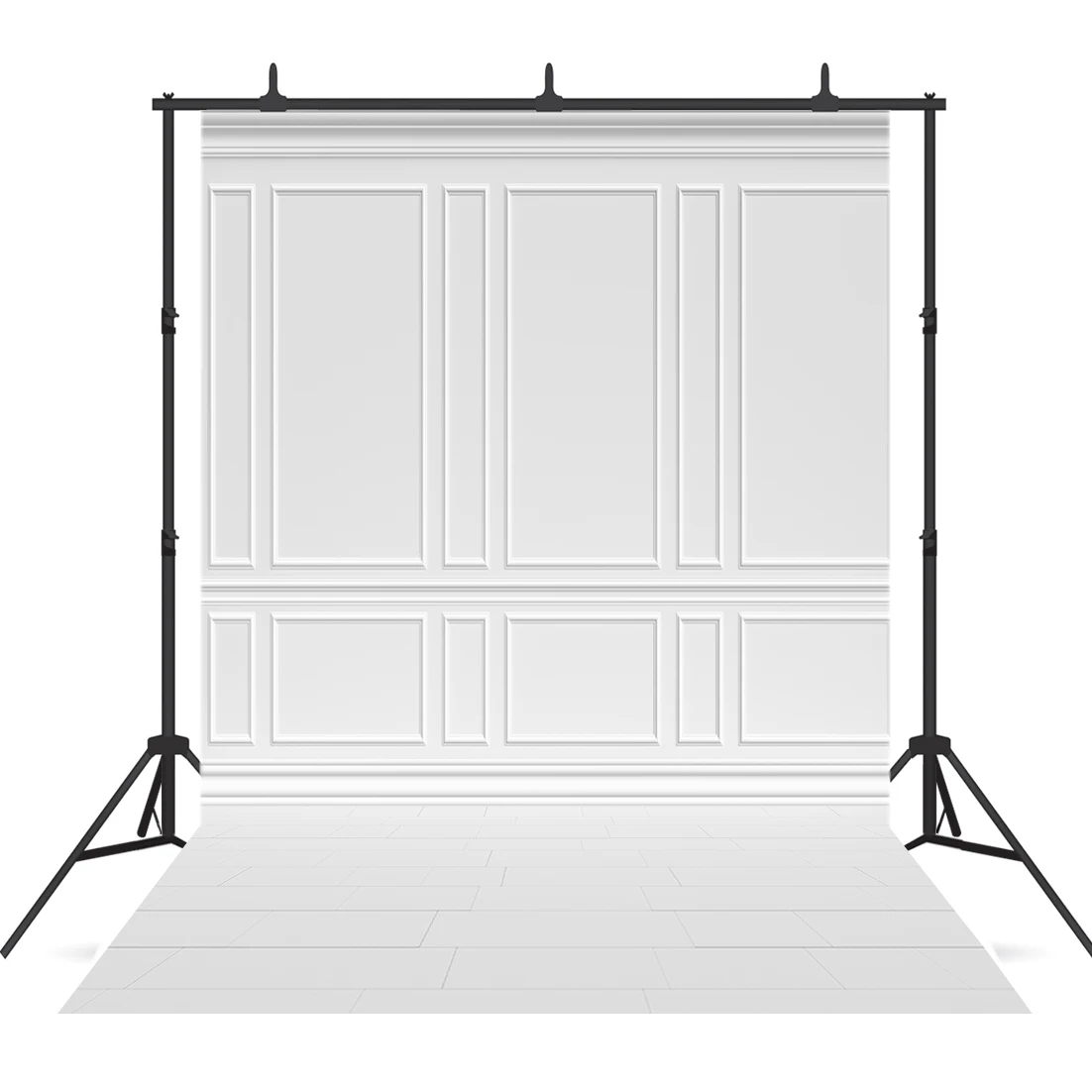 Simple Classic Style White Grey Interior Photography Background Custom Backdrop Photophone for Model Portrait Children Photozone