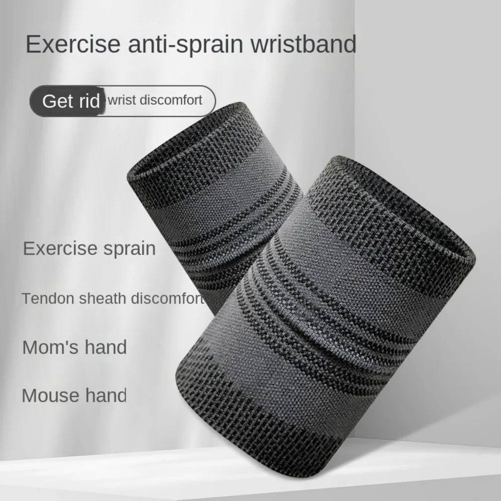 

Polyurethane Fibre Sports Wrist Guard Sweat Band Towel Breathable Compression Wrist Brace Colorful Elastic