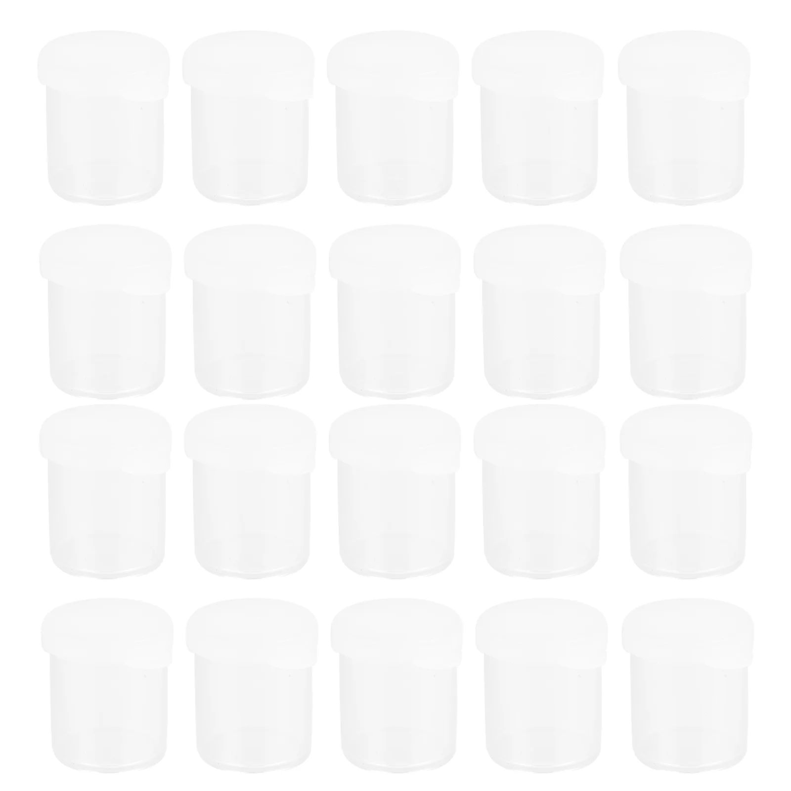 

50 Pcs Storage Boxes 25ml Bead Containers Clear Paint Individual Paint Box Case Nail Diamond Craft ganization Round Box