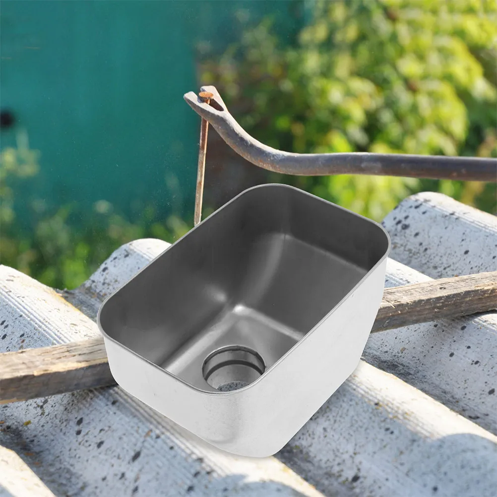 Stainless Steel Downspout Filter Roof Drainage Wide Mouth Adapter Efficient Rainwater Diverter Outdoor Gutter Downspout