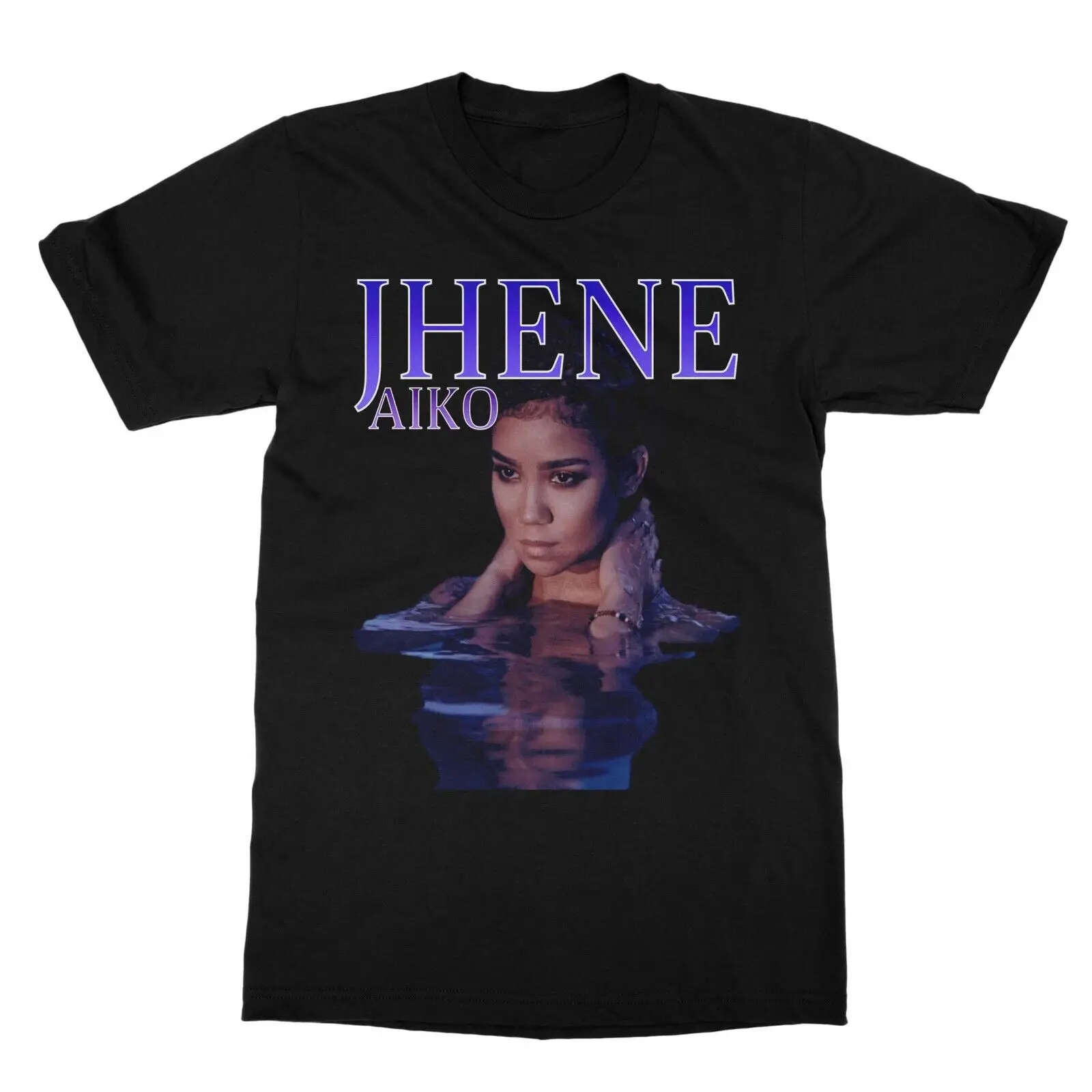 Vintage Jhene Aiko T-shirt Black Short Sleeve All Sizes Shirt Fan S-5Xl 1F211