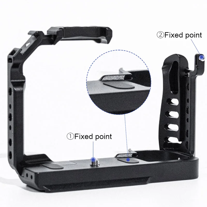 YANZUO Portable Camera Rabbit Cage Kit for Panasonic LUMIX G9 Camera Metal Protective Frame With Cold Shoe 1/4 Hole Cameras Cage