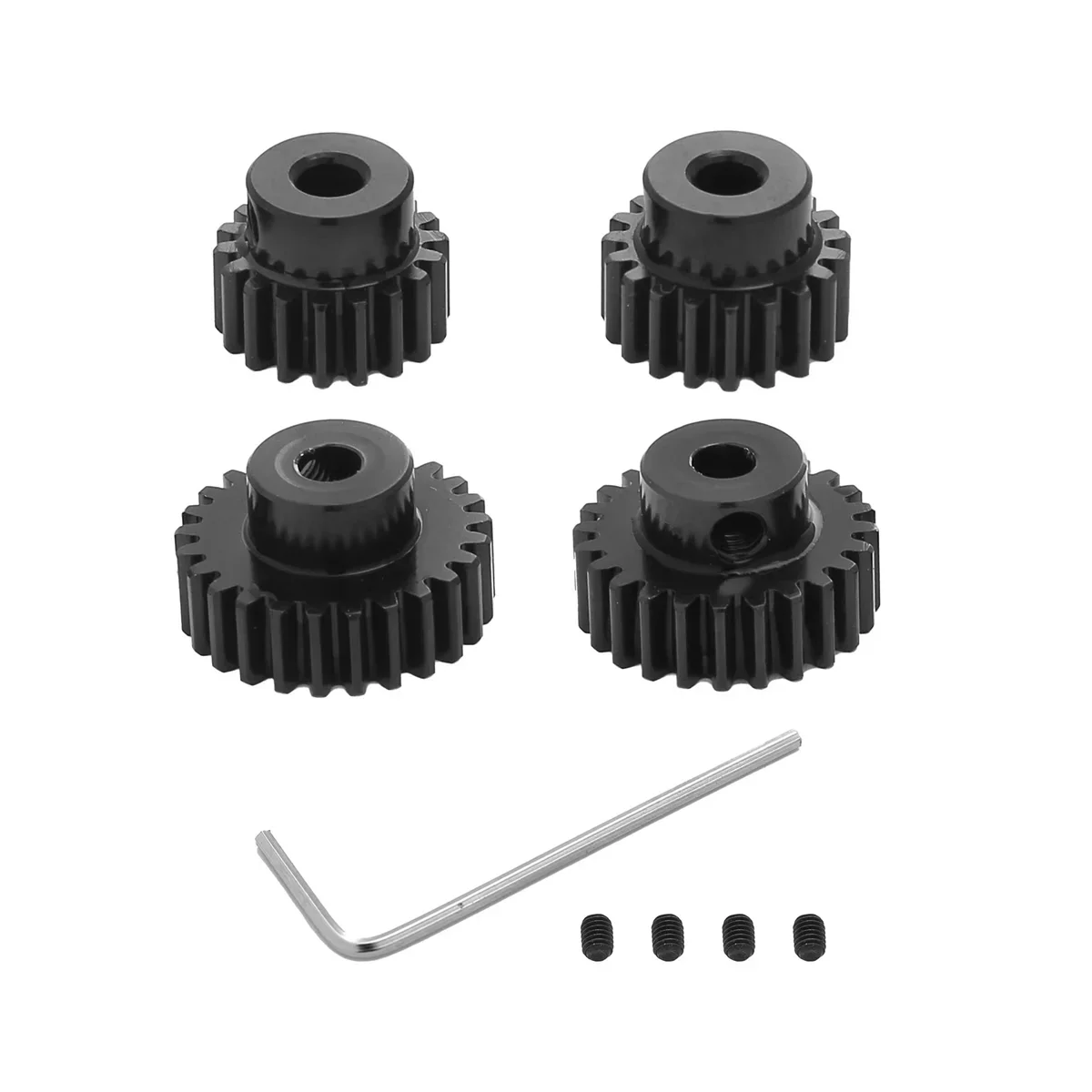 Metal 18T 19T 23T 24T Pinion Gear Moter Gear for Tamiya TT01 TT02 TB02 TA05 RC Car Upgrade Parts Accessories