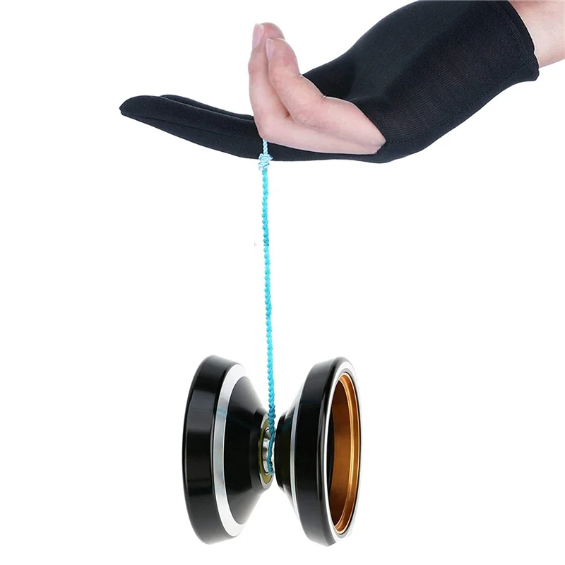 2X MAGICYOYO Non-Responsive Yoyo M001-B,Alloy Aluminum Yoyo With Metal Ring Intermediate Yoyo+Extra 10 String+Bag