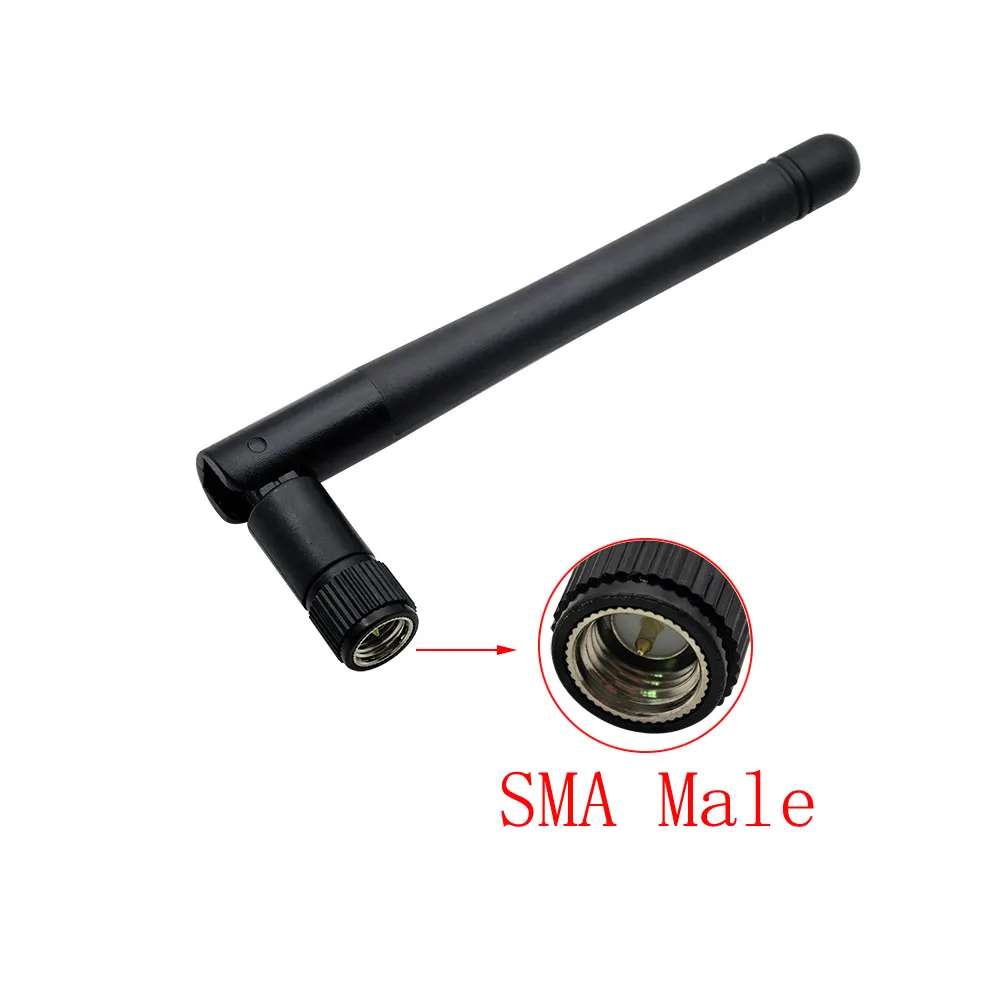ALLiSHOP 2400MHZ 2.4GHz 3dbi Wifi Antenna Sma Male (Pin) Interface Omni-Directional for Wireless Router Wireless PCI Card