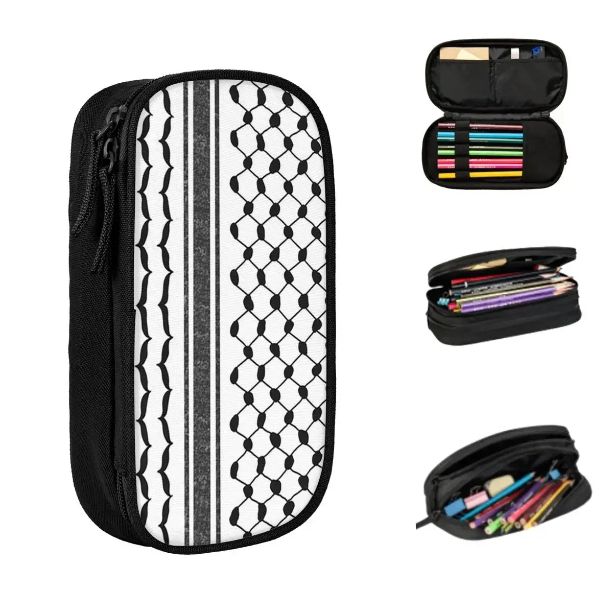 

Hattah (Keffiyeh) Pencil Cases Big Capacity Pen Bags Pen Box Pencil Pouch For Boys Girls Students Stationery School Office