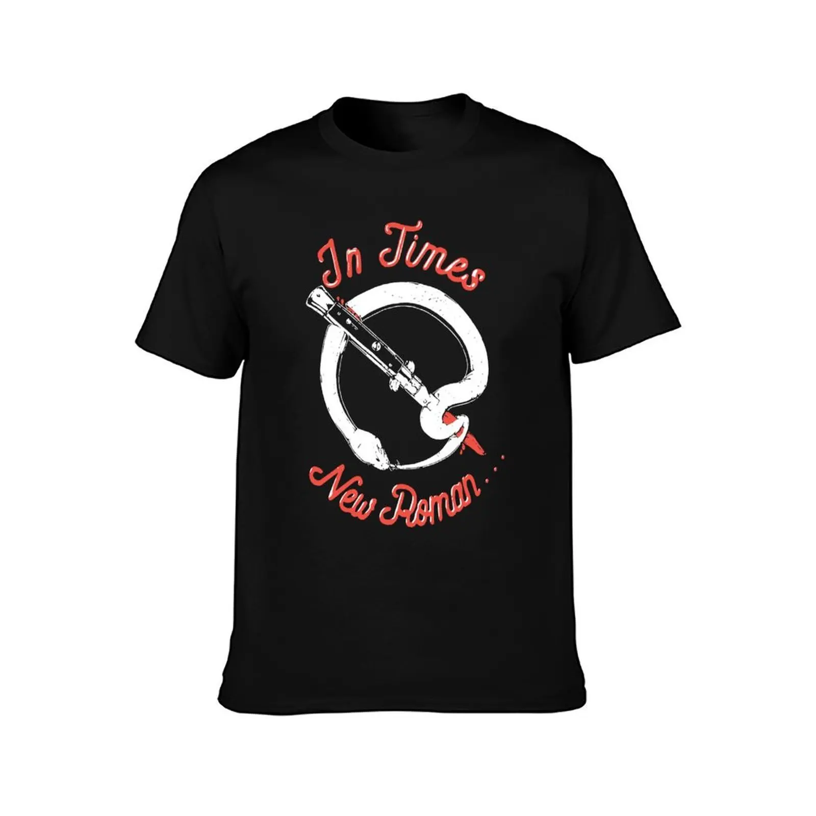 Queens Of The Stone Age Merch In Times New Roman Q Snake T-Shirt Summer Casual Cotton Tee, Unisex Men Women