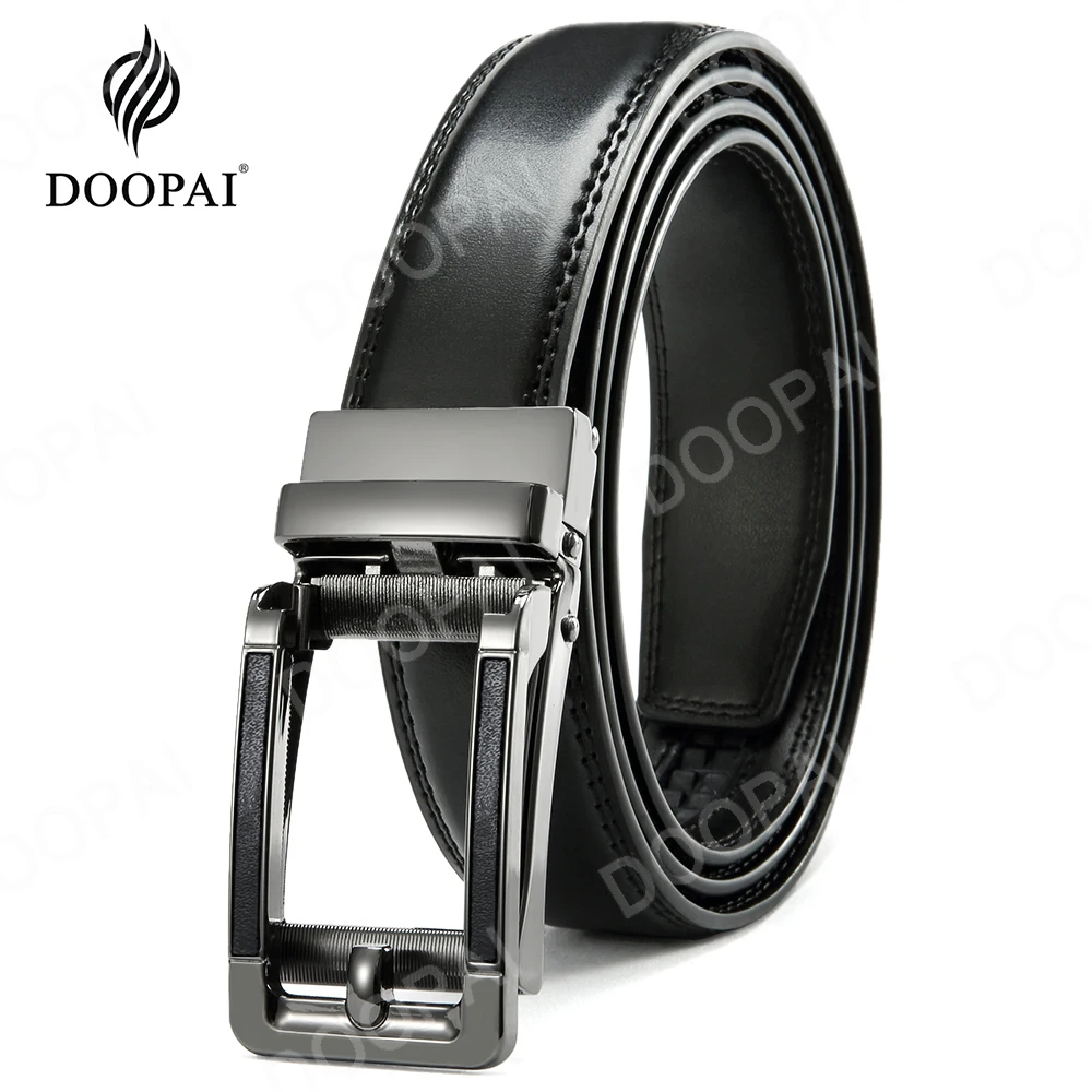 

Ремень С Храповым Механизмом DOOPAI мужской, модный кожаный Автоматический пояс, разные цвета, для штанов, отдыха
