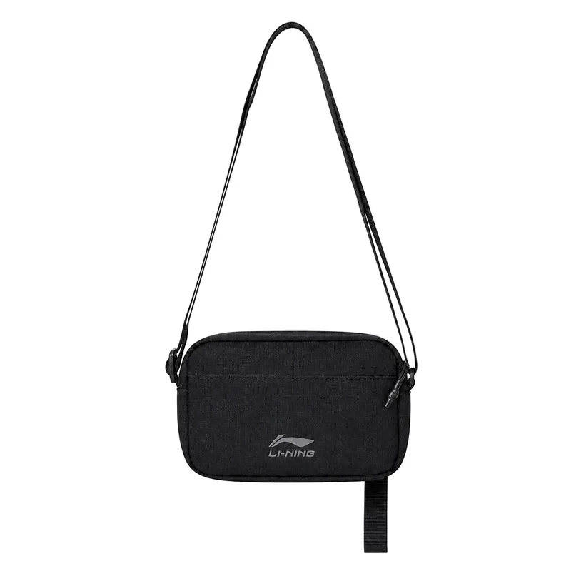 Li-Ning Unisex Sports Style Crossbody Bag 100%Polyester 185*65*110 mm Adjustable Strap Stylish LiNing Casual Bag ABDW249