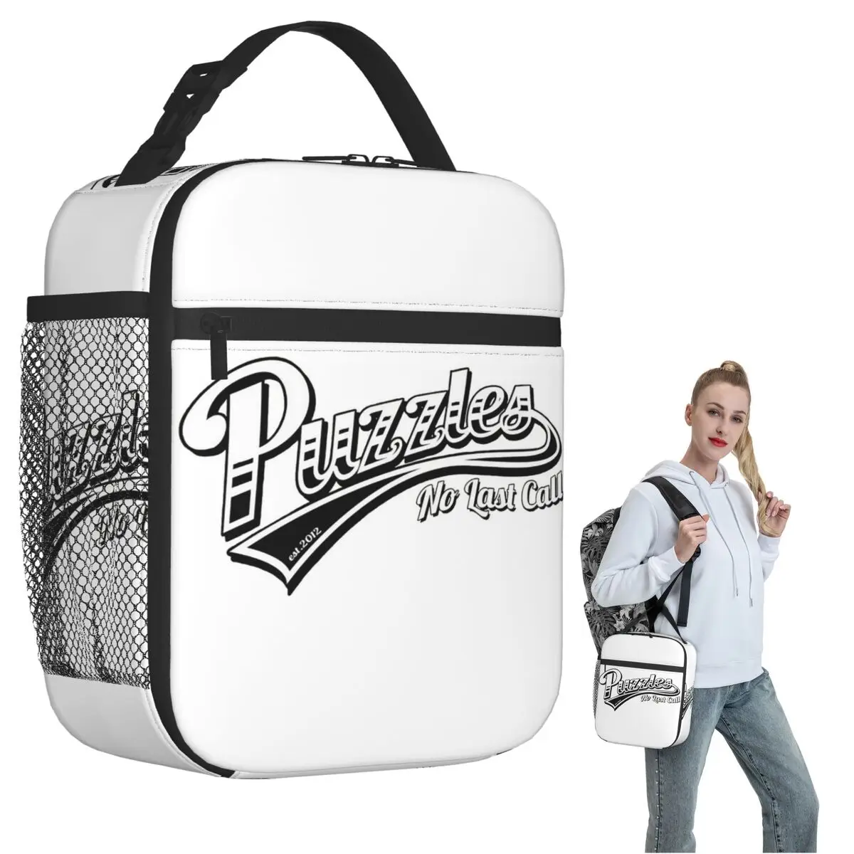 Puzzles Bar - How I Met Your Mother Insulated Lunch Bag for Women Kids Portable Food Boxes Thermal Lunch Box Tote