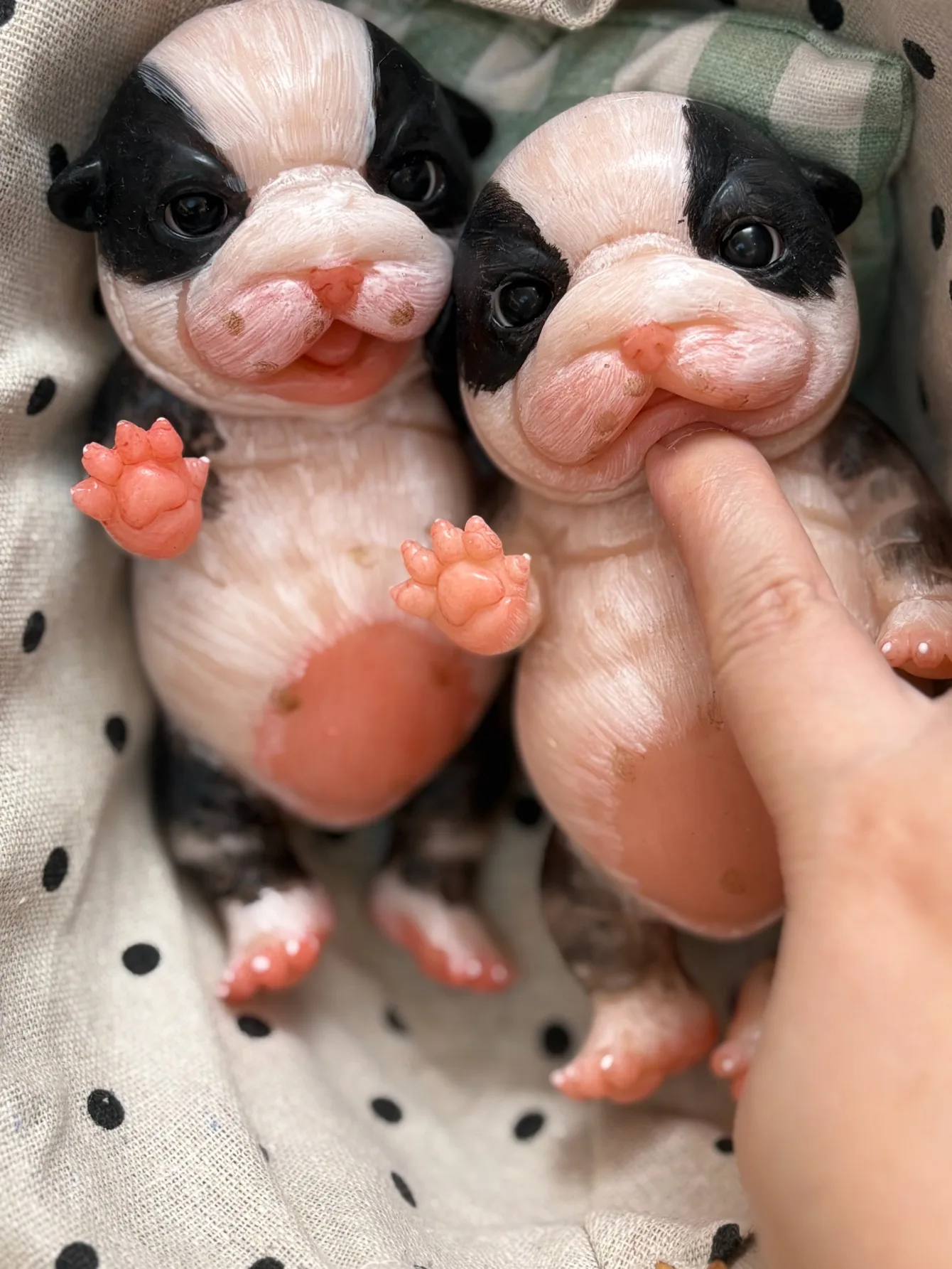 6.7 Polegada silicone animal brinquedo cão e ovelhas toque macio caiu bebe silicone reborn boneca para crianças presentes de natal