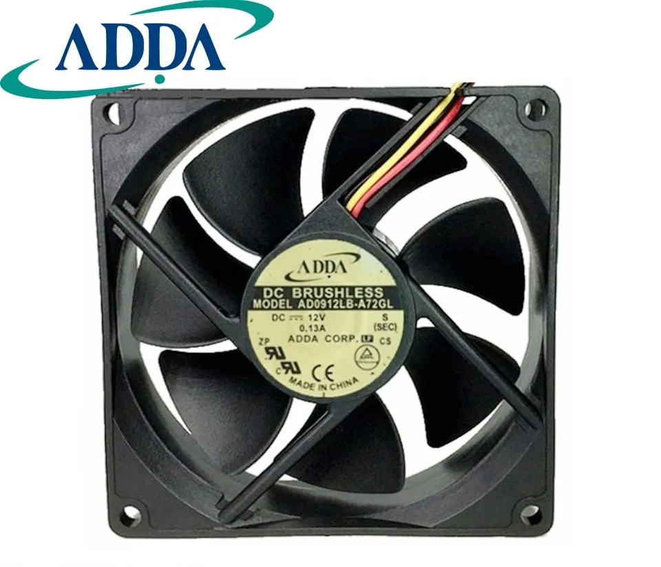 

1pcs AD0912LB-A72GL 9025 90mm 12V 0.13A Cooling fan for ADDA