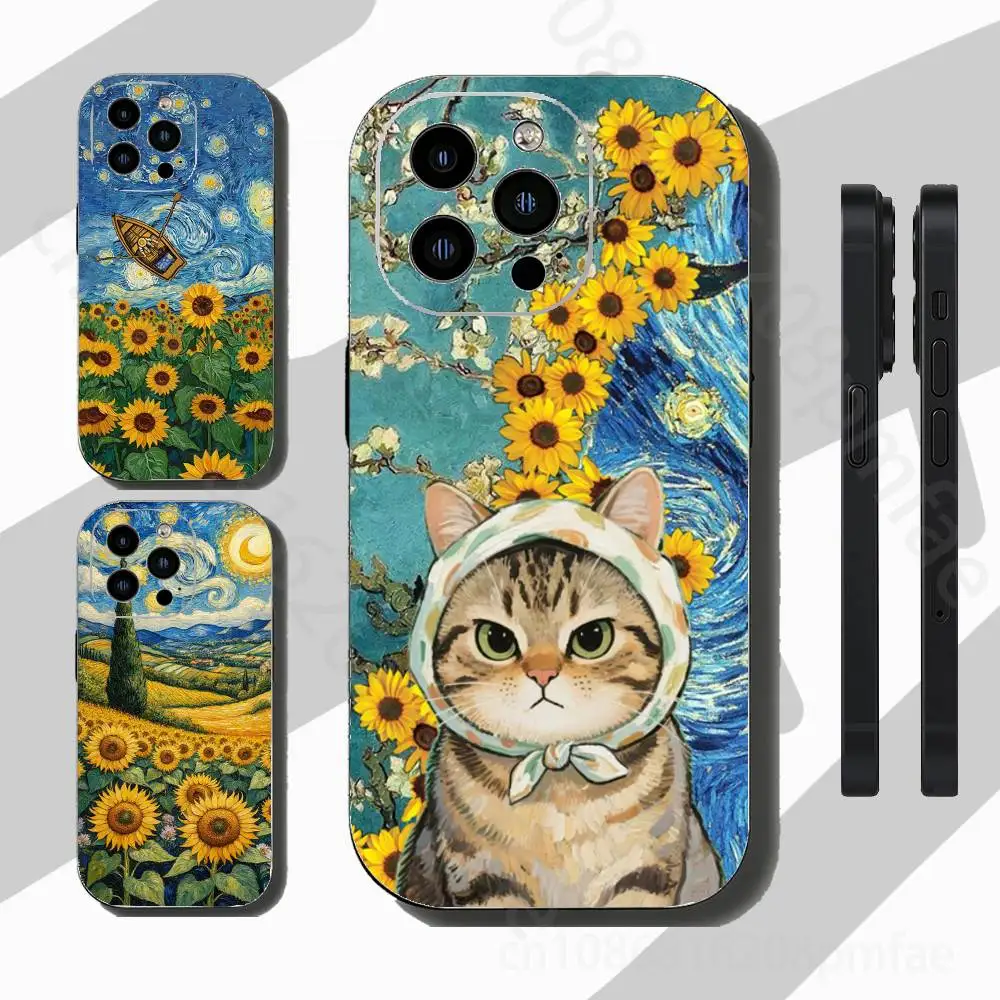 

Van Gogh Sunflowers Phone Case For iPhone 17,16,15,14,13,12,11 Pro,Max,Plus,X,XS,XR,SE,Mini