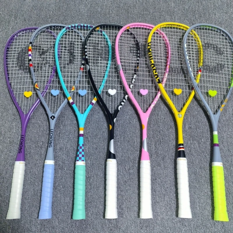 

Full Carbon Squash Rackets Beginners Practice Squash Rackets Lightweight Professional Training Racket Portable Racquet Sports