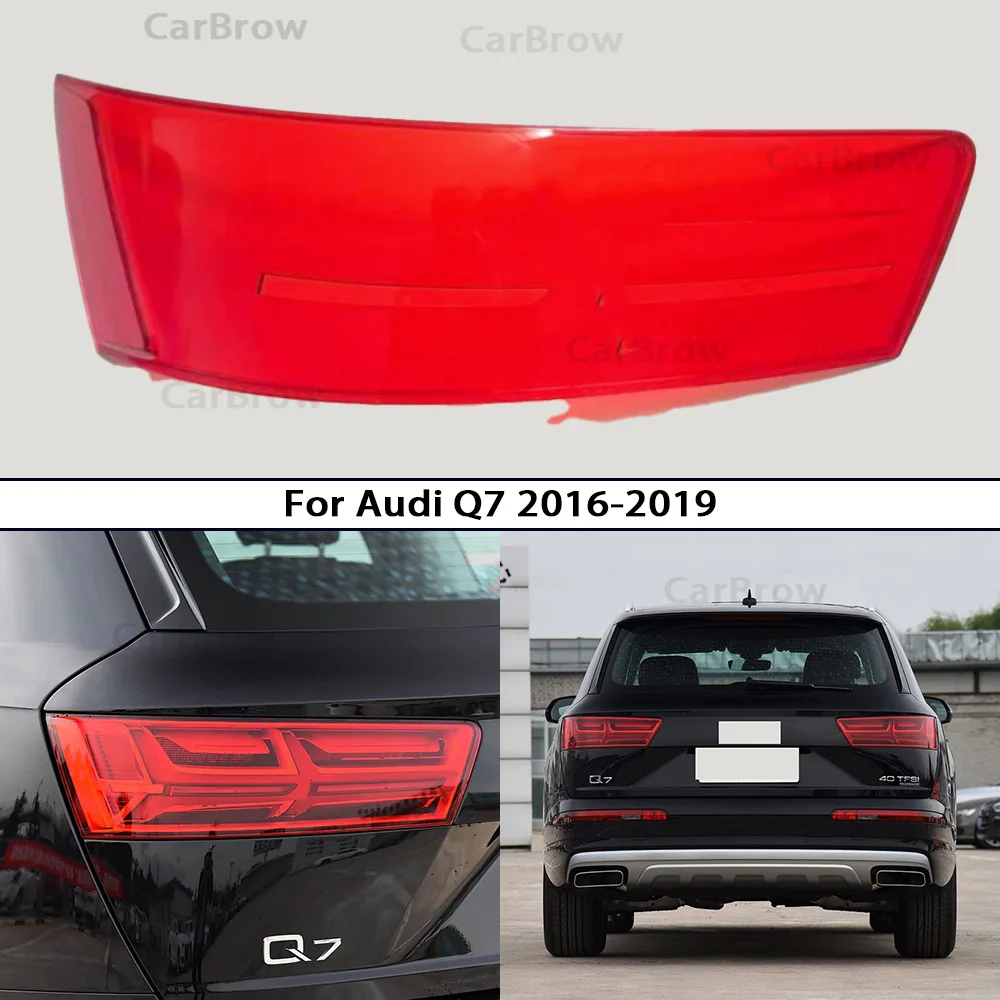 

For Audi Q7 2016-2019 Rear Outer Taillight Shell Signal Parking Lights Cover Replace Original Lampshade
