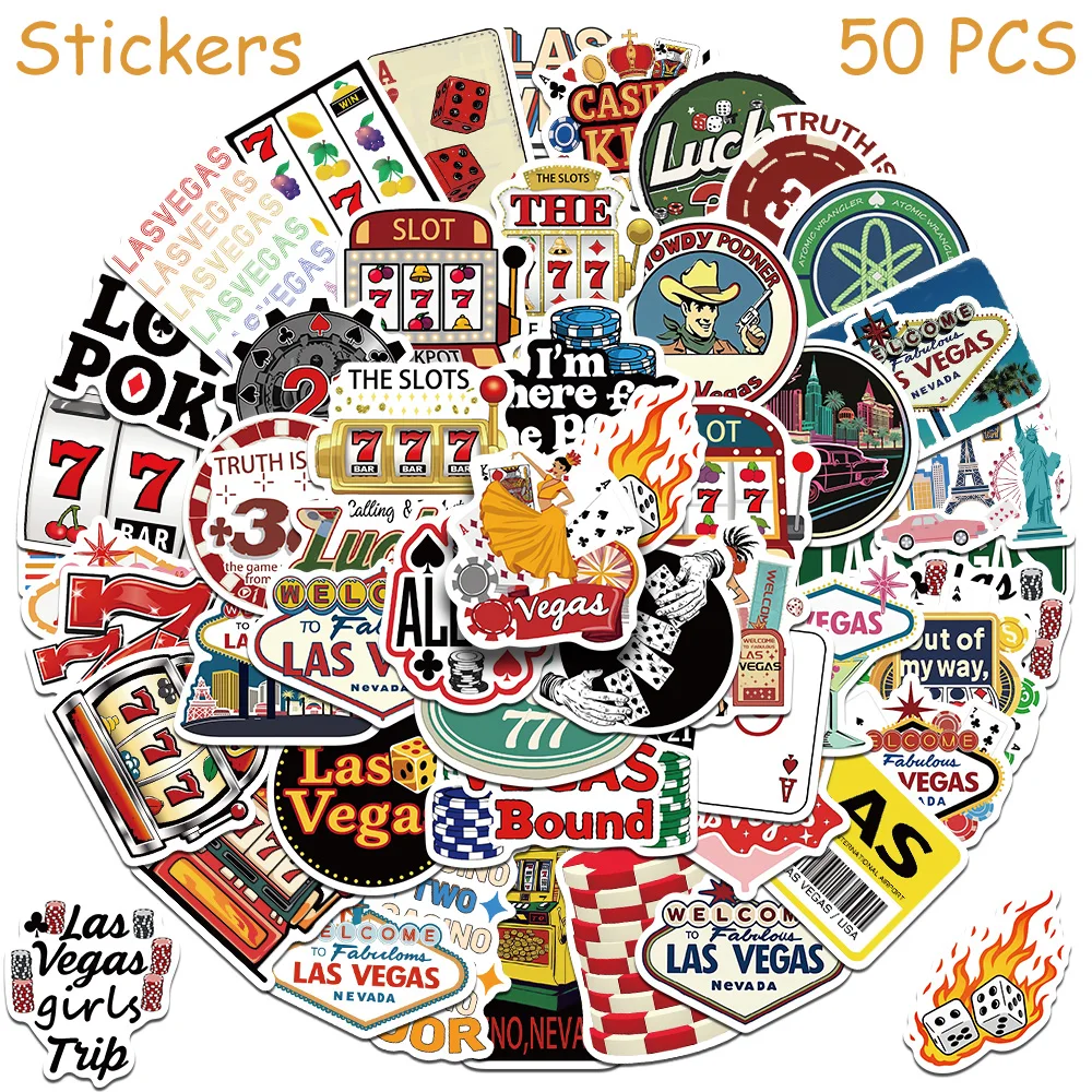 

50pcs Cartoon American States Stickers Decals For Laptop Scrapbook Suitcase Skateboard Guitar DIY Aesthetic Waterproof Stickers