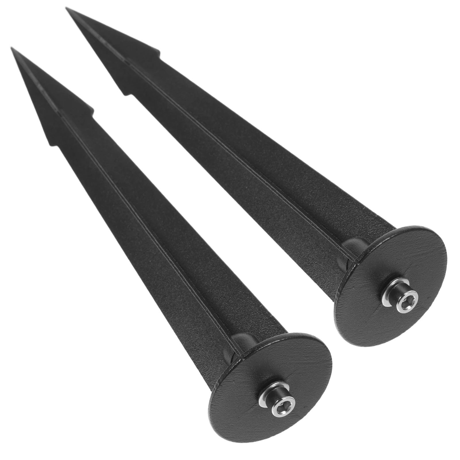 

2Pcs Solar Plug Light Stake Durable Metal Easy Install Landscape Lawn Lights Stake Garden Pathway Flood Lights