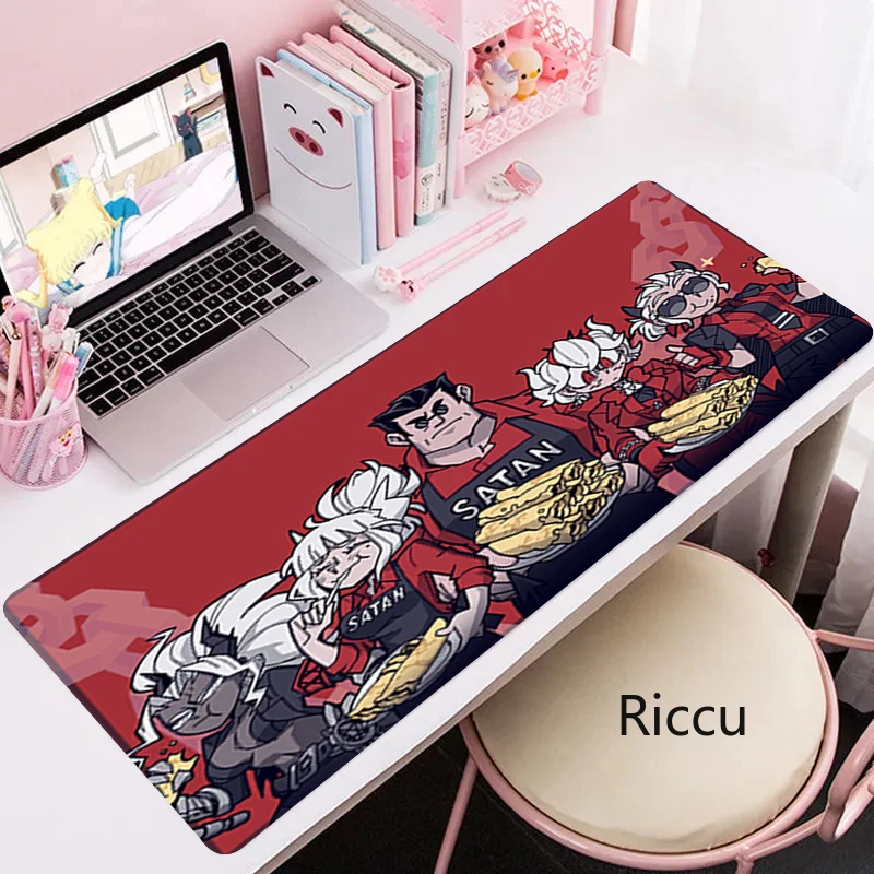 DIY Customized Photo Laptop Notebook Desk Mat Helltaker Anime Mousepad 80x30CM Gaming Mouse Pad Computer Otaku Locking Edge Mat