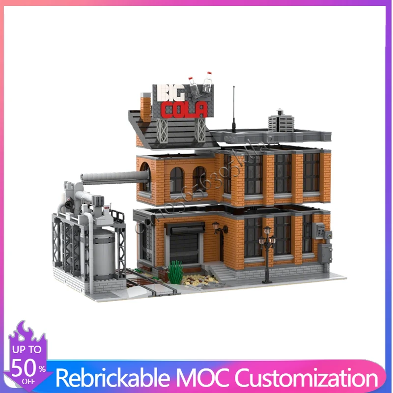 2998 PCS Medieval Big Cola Factory MOC Customize Modular Building Block Creative Design Educational DIY Boys Festival Toy Gift